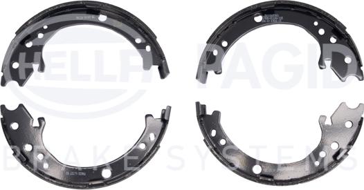 HELLA 8DA 355 050-171 - Brake Shoe Set, parking brake car-mod.net
