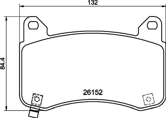 HELLA 8DB 355 040-901 - Brake Pad Set, disc brake car-mod.net