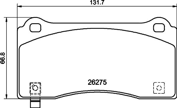 HELLA 8DB 355 040-861 - Brake Pad Set, disc brake car-mod.net