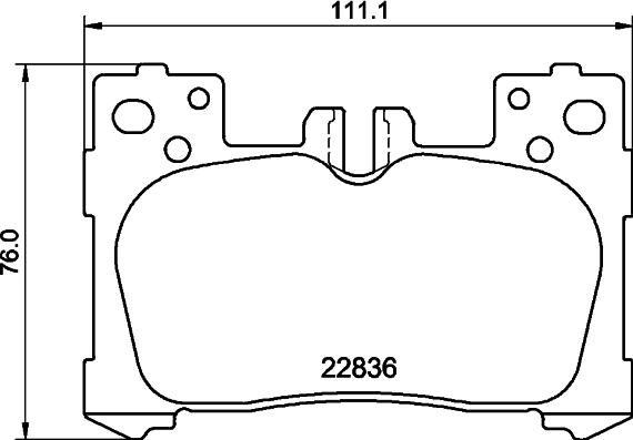 HELLA 8DB 355 040-741 - Brake Pad Set, disc brake car-mod.net