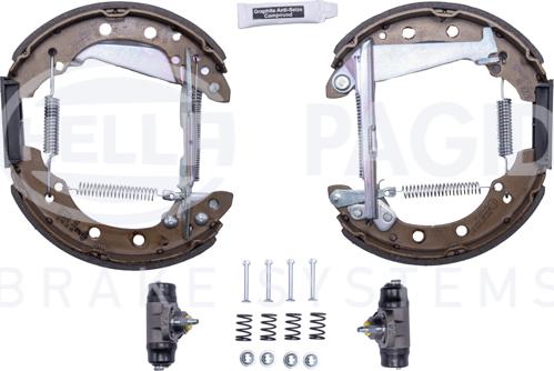 HELLA 8DB 355 004-051 - Drum Brake Shoe Set car-mod.net