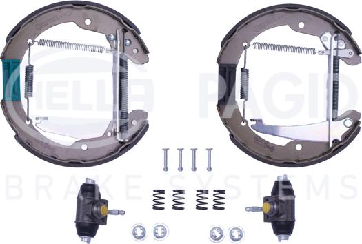 HELLA 8DB 355 004-721 - Drum Brake Shoe Set car-mod.net