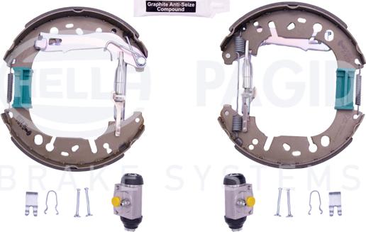 HELLA 8DB 355 005-191 - Drum Brake Shoe Set car-mod.net