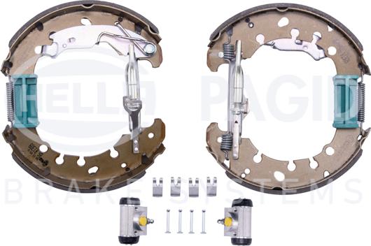 HELLA 8DB 355 005-181 - Drum Brake Shoe Set car-mod.net