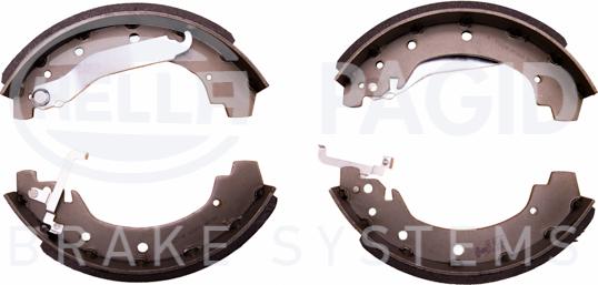 HELLA 8DB 355 000-711 - Drum Brake Shoe Set car-mod.net