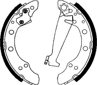 HELLA 8DB 355 001-341 - Drum Brake Shoe Set car-mod.net