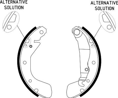 HELLA 8DB 355 001-301 - Drum Brake Shoe Set car-mod.net