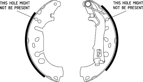 HELLA 8DB 355 002-971 - Drum Brake Shoe Set car-mod.net