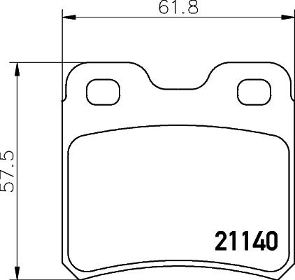 HELLA 8DB 355 007-451 - Brake Pad Set, disc brake car-mod.net