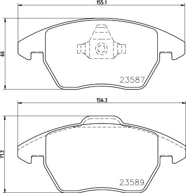 HELLA 8DB 355 014-511 - Brake Pad Set, disc brake car-mod.net