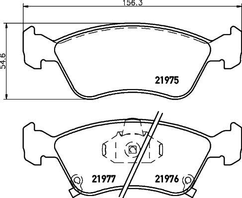 HELLA 8DB 355 016-981 - Brake Pad Set, disc brake car-mod.net