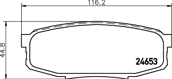 HELLA 8DB 355 013-771 - Brake Pad Set, disc brake car-mod.net