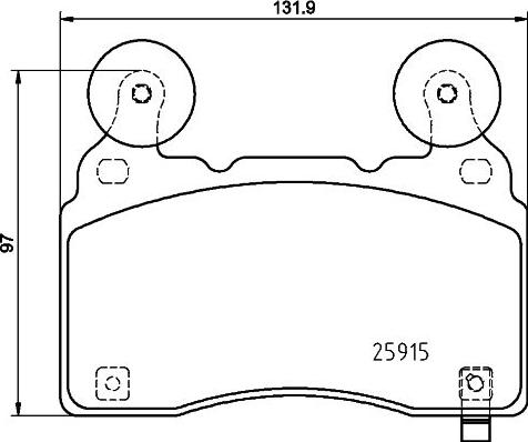 HELLA 8DB 355 039-481 - Brake Pad Set, disc brake car-mod.net