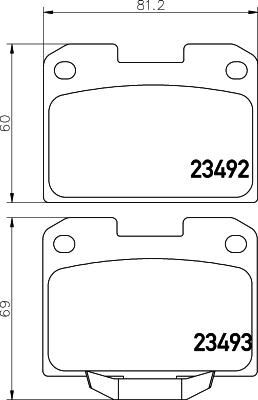 HELLA 8DB 355 037-251 - Brake Pad Set, disc brake car-mod.net