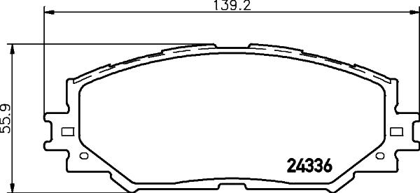 HELLA 8DB 355 024-361 - Brake Pad Set, disc brake car-mod.net