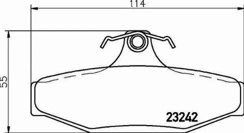 HELLA 8DB 355 021-021 - Brake Pad Set, disc brake car-mod.net