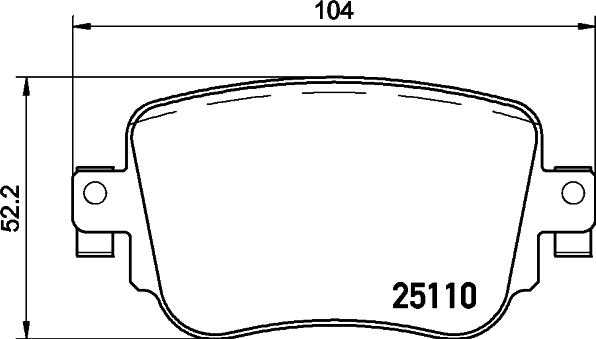 HELLA 8DB 355 021-291 - Brake Pad Set, disc brake car-mod.net