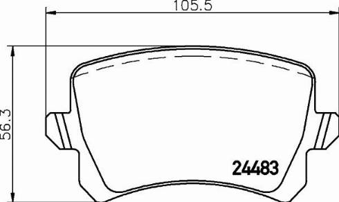 HELLA 8DB 355 026-191 - Brake Pad Set, disc brake car-mod.net