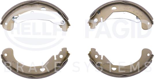 HELLA 8DB 355 022-031 - Drum Brake Shoe Set car-mod.net