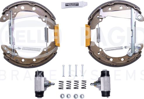 HELLA 8DB 355 022-711 - Drum Brake Shoe Set car-mod.net