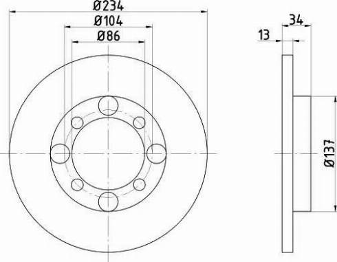 HELLA 8DD 355 105-781 - Brake Disc car-mod.net