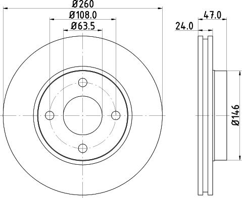 HELLA 8DD 355 103-371 - Brake Disc car-mod.net