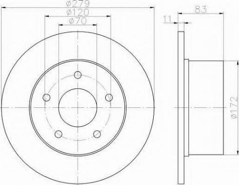 HELLA 8DD 355 119-731 - Brake Disc car-mod.net