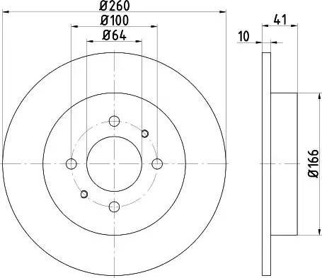 HELLA 8DD 355 114-951 - Brake Disc car-mod.net