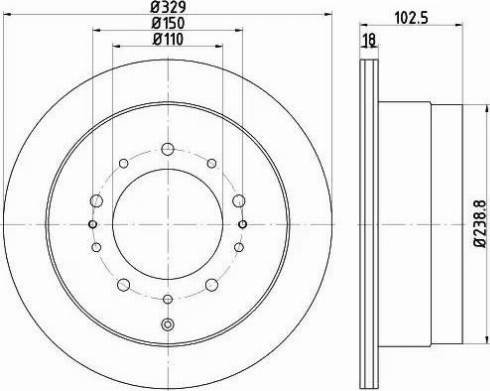 HELLA 8DD 355 115-061 - Brake Disc car-mod.net