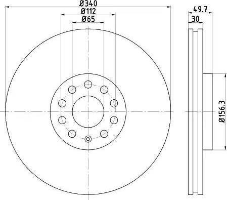 HELLA 8DD 355 121-921 - Brake Disc car-mod.net