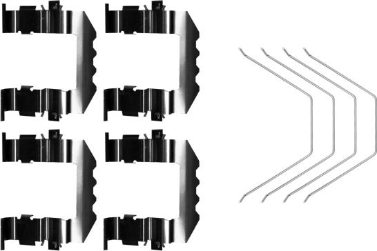 HELLA 8DZ 355 206-461 - Accessory Kit for disc brake Pads car-mod.net