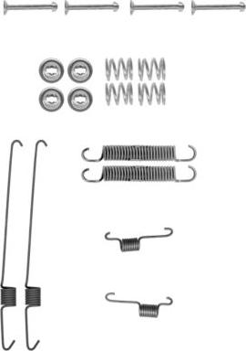 HELLA 8DZ 355 200-001 - Accessory Kit, brake shoes car-mod.net