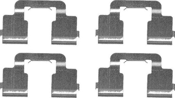 HELLA 8DZ 355 203-341 - Accessory Kit for disc brake Pads car-mod.net