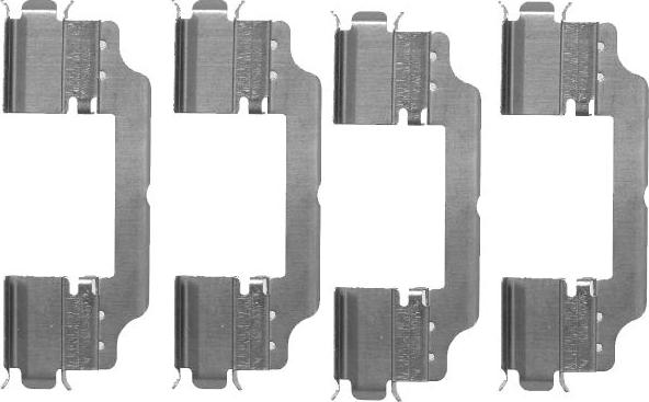HELLA 8DZ 355 203-301 - Accessory Kit for disc brake Pads car-mod.net