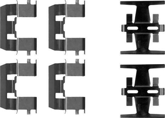 HELLA 8DZ 355 202-601 - Accessory Kit for disc brake Pads car-mod.net