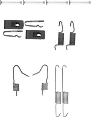 HELLA 8DZ 355 202-061 - Accessory Kit, parking brake shoes car-mod.net