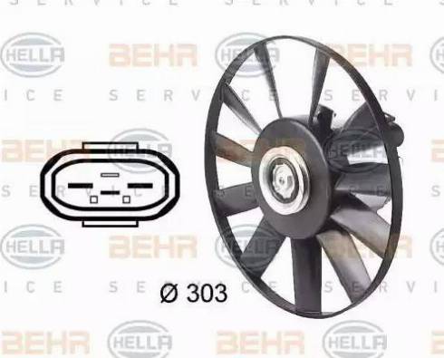 HELLA 8EW 009 144-541 - Fan, radiator car-mod.net