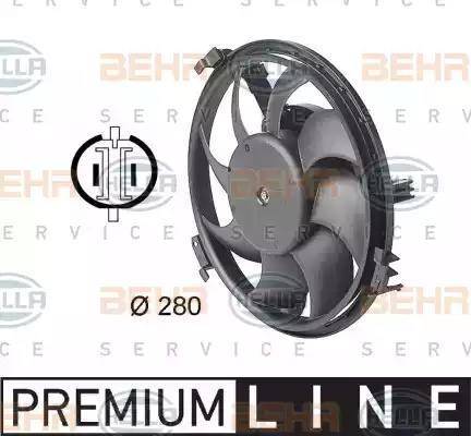 HELLA 8EW 009 144-341 - Fan, radiator car-mod.net