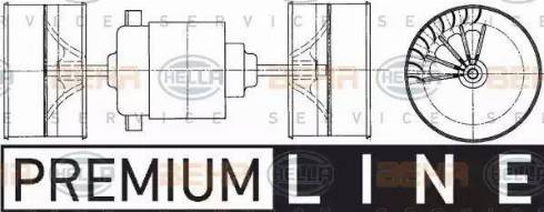 HELLA 8EW 009 160-021 - Interior Blower car-mod.net