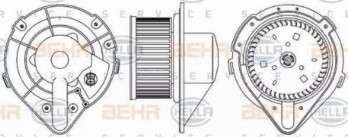 HELLA 8EW 351 044-371 - Interior Blower car-mod.net
