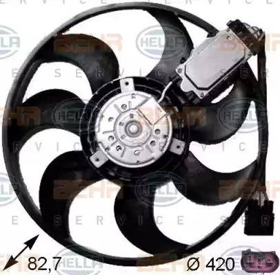 HELLA 8EW 351 043-231 - Fan, radiator car-mod.net