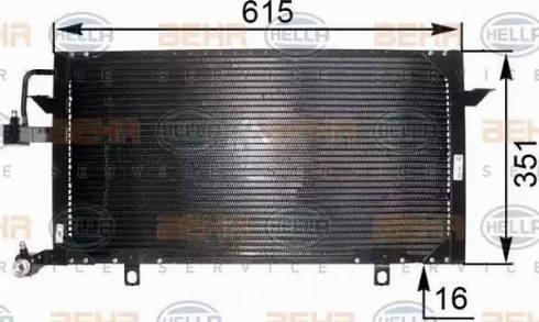 HELLA 8FC 351 035-551 - Condenser, air conditioning car-mod.net