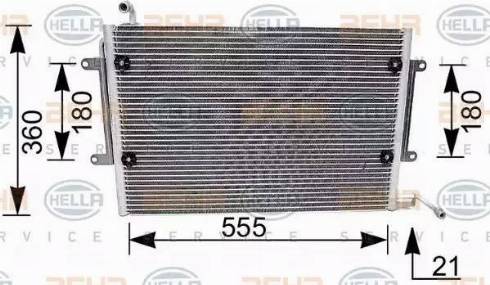 HELLA 8FC 351 036-081 - Condenser, air conditioning car-mod.net