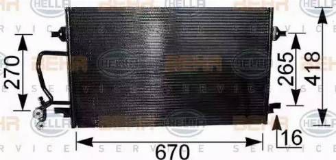 HELLA 8FC 351 036-391 - Condenser, air conditioning car-mod.net
