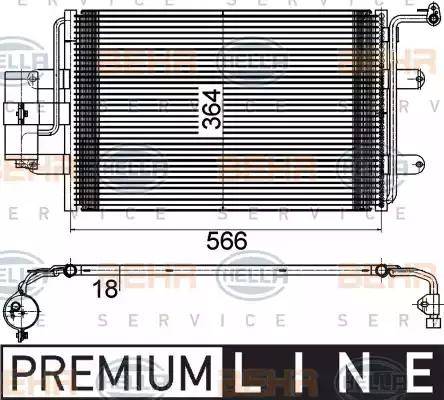 HELLA 8FC 351 036-381 - Condenser, air conditioning car-mod.net