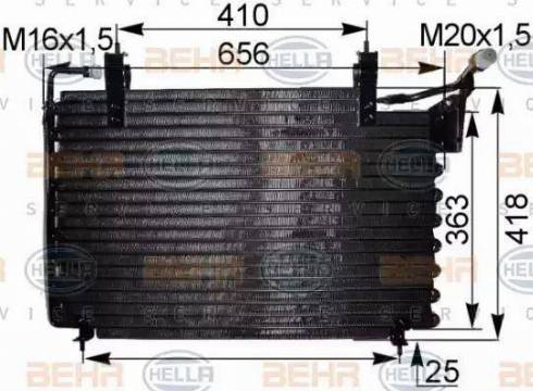 HELLA 8FC 351 036-711 - Condenser, air conditioning car-mod.net