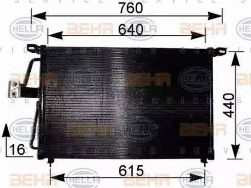 HELLA 8FC 351 037-611 - Condenser, air conditioning car-mod.net