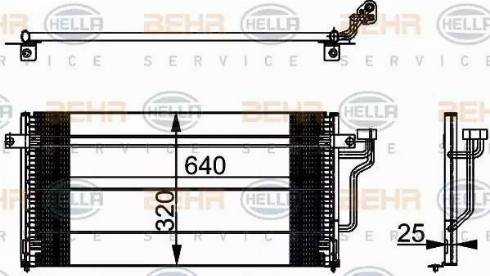 HELLA 8FC 351 037-371 - Condenser, air conditioning car-mod.net