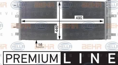 HELLA 8FC 351 100-751 - Condenser, air conditioning car-mod.net