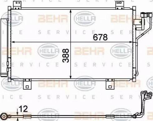HELLA 8FC 351 344-604 - Condenser, air conditioning car-mod.net
